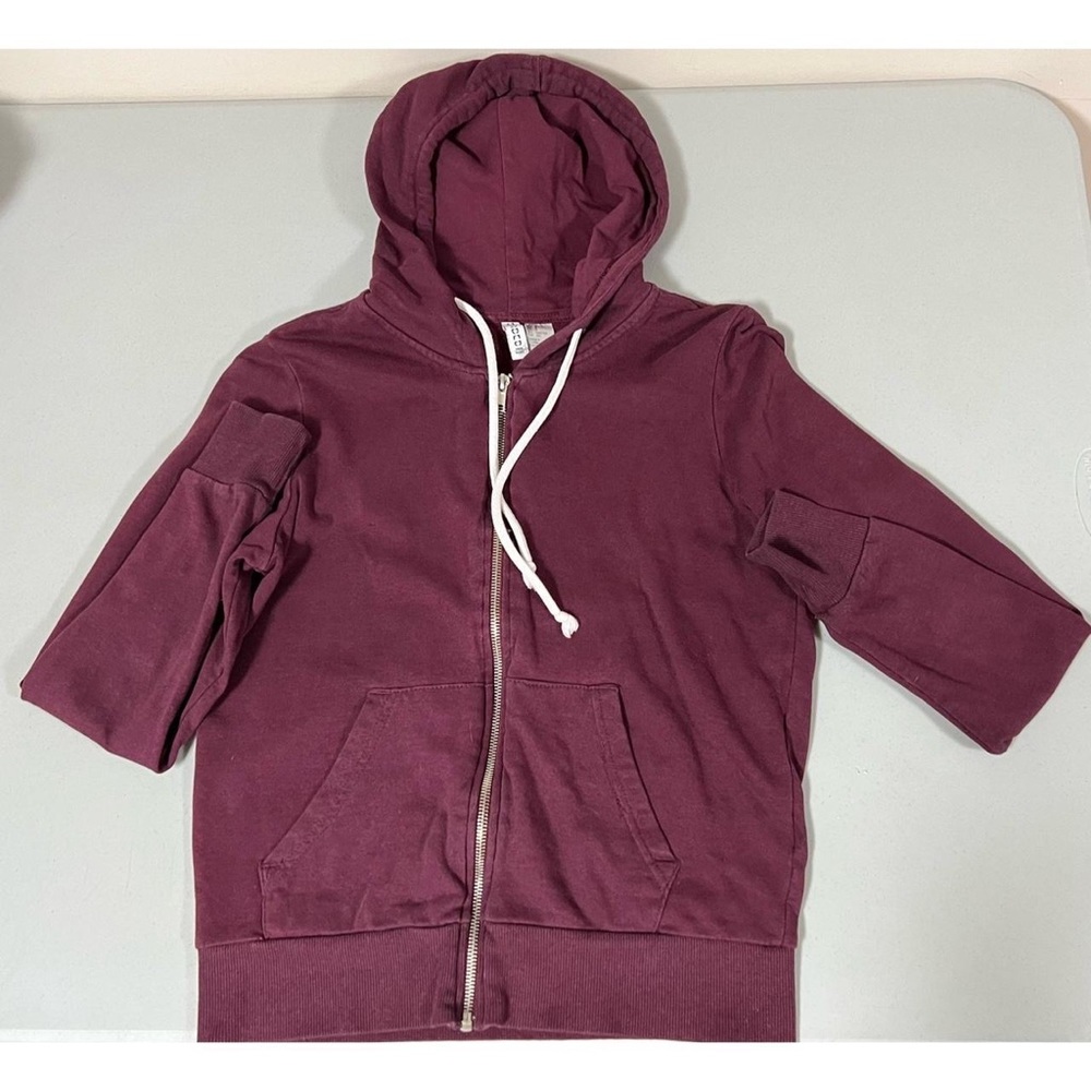 Red Solid Zipper Hoodie Sweatshirt Sweater Size S ♥️✨ #zipper #hoodie